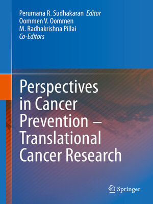 cover image of Perspectives in Cancer Prevention-Translational Cancer Research